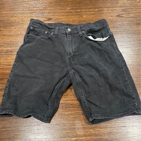 Levi's Other - Levi's 445 Men's Sz 32 Black Athletic Fit Jean Short 10"L Denim Stretch Jorts